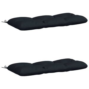 vidaXL Blazine za klopi - 2 kosa VIANEN 100% poliester Temno modra