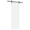 vidaXL Drsna vrata ORKDAL 83 x 232 cm Trdna borovina Bela