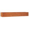 vidaXL Vrtna visoka greda rusty 320x80x45 cm corten jeklo