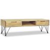 vidaXL TV omarica 120x35x35 cm trdna tikovina