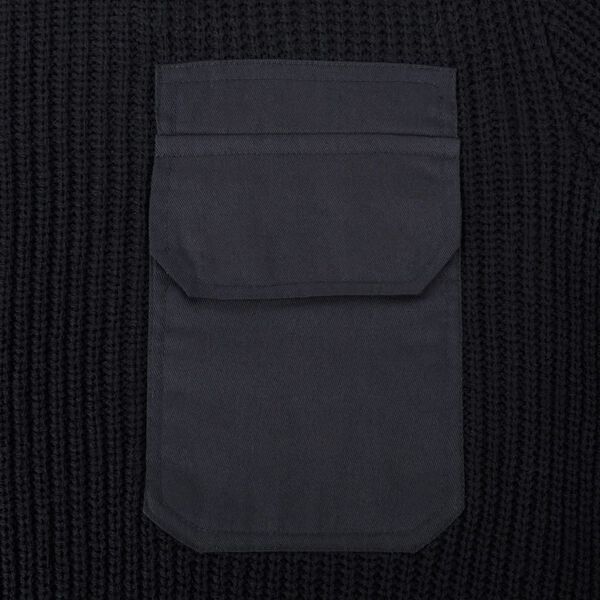 vidaXL Moški delovni pulover črne barve velikost M