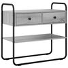 vidaXL Konzolna miza Siva Sonoma 100 x 40 x 75 cm Inženirski les
