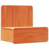 vidaXL Nočna omarica Voskast rjav 44 x 32,5 x 40 cm Trdna borovina