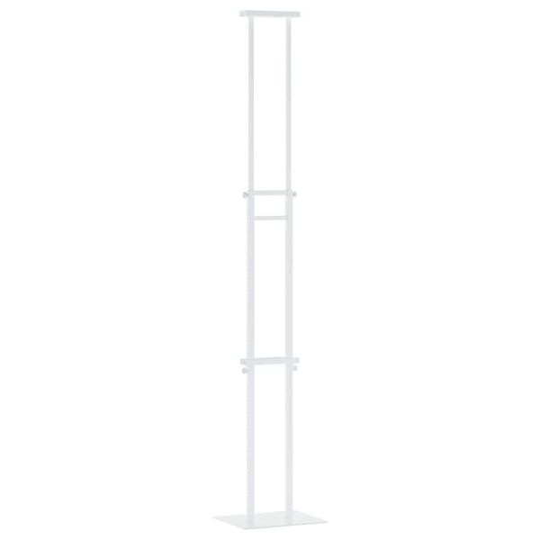 vidaXL Razstave na sejmih Bela 30 x 23,5 x 210 cm Jeklo