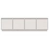 vidaXL TV omarica bela 156x37x45 cm trdna borovina