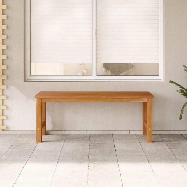 vidaXL Vrtna klop 114 cm trdna tikovina