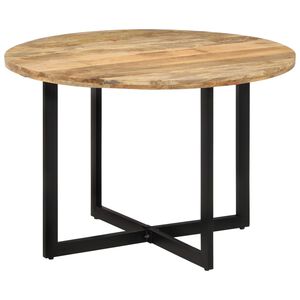 vidaXL Jedilna miza 110x75 cm trden mangov les