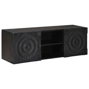 vidaXL TV omarica s polico s shranjevanjem Črna 105 x 30 x 35 cm