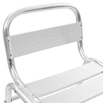vidaXL Barski stolčki 2 kosa aluminij