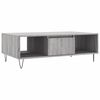 vidaXL Klubska mizica siva sonoma 104x60x35 cm inženirski les