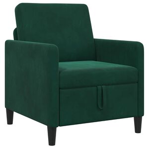 vidaXL Sofa s shrambo Temno zelena 72 x 78 x 87 cm Poliester
