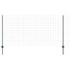 vidaXL Ograja s stebrom Zelena 1,2 x 25 m Jeklo