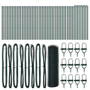 vidaXL Heksagonalna podpora za ograjo 100 x 0,6 m Jeklo s PVC premazom
