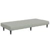 vidaXL Kavč dvosed z leži&scaron;čem in stolčkom za noge svetlo siv žamet