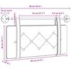 vidaXL Visoki naslon za glavo Rjava 80 cm Antikni PU