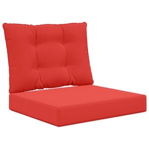 vidaXL Zunanja blazina za kavč Poliester Rdeča 60 x 50,5 cm