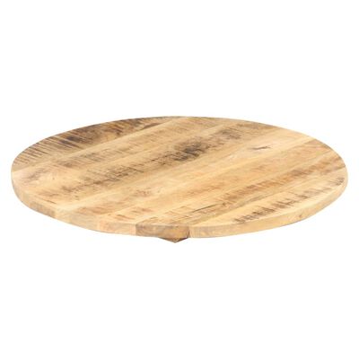vidaXL Mizna plošča iz trdnega mangovega lesa okrogla 25-27 mm 40 cm