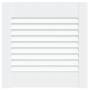 vidaXL Vrata za omarico z letvicami bela 39,5x39,4 cm trdna borovina