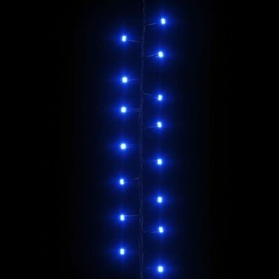 vidaXL Kompaktna LED veriga z 2000 modrimi LED diodami 45 m PVC
