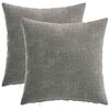vidaXL Prevleka za blazino 2 pcs HEERLEN Temno siva 35 x 35 cm
