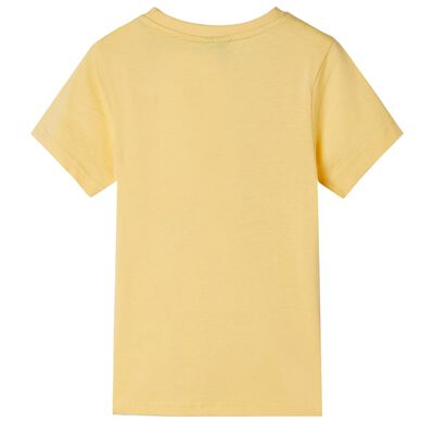 Otroška majica s kratkimi rokavi rumena 92