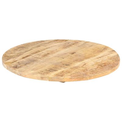 vidaXL Mizna plošča iz trdnega mangovega lesa okrogla 25-27 mm 60 cm