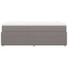 vidaXL Box spring postelja z vzmetnico taupe 80x200 cm blago