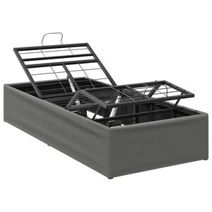 vidaXL Električna nastavljiva postelja Temno siva 200 x 70 x 33,5 cm