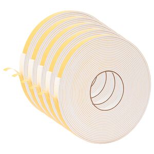 vidaXL Samolepilni pena trak 5 kos Bela 15mm x 10m CR pena