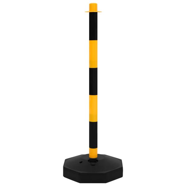 vidaXL Komplet stebričkov z 10 m plastično verigo