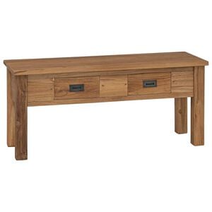 vidaXL Klop za hodnik trdna tikovina 90x30x40 cm
