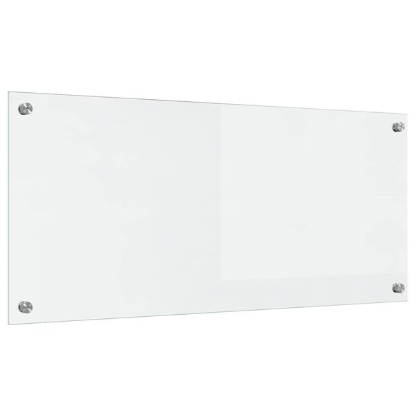 vidaXL Zaščita za kuhinjo Transparentno 90 x 40 cm kaljeno steklo