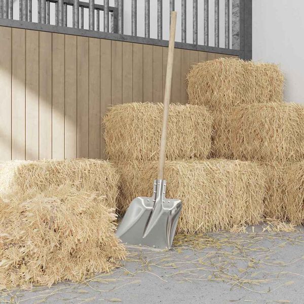 vidaXL Glava lopate 4 pcs srebrna 45 x 38 cm Aluminij