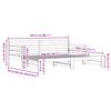 vidaXL Izvlečna dnevna postelja 90x200 cm trdna borovina
