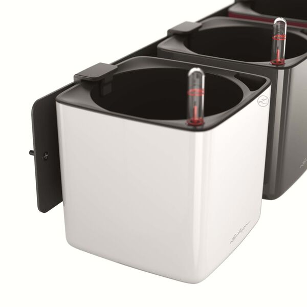 LECHUZA Cvetlična korita 3 kosi Green Wall Home Kit sijoče bela