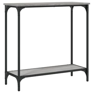 vidaXL Konzolna mizica siva sonoma 75x30,5x75 cm inženirski les