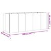 vidaXL Vrtna visoka greda 200x80x80 cm corten jeklo