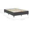 vidaXL Boxspring postelja temno siva iz blaga 140x200 cm