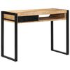 vidaXL Pisalna miza 100x50x75 cm Masivni neobdelan les Mango