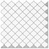 vidaXL Plo&scaron;čica Lanturn 20 kos Bela 27 x 27 cm Poliuretan in PET