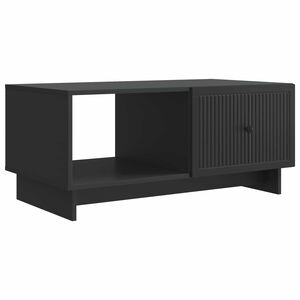 vidaXL Klubska miza Črna 90 x 50 x 40 cm Inženirski les
