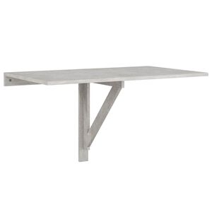 vidaXL Zložljiva stenska miza betonsko siva 100x60x56cm inženirski les