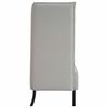 vidaXL Zofa z visokim naslonom 101cm Oblačno siva blago
