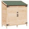 vidaXL Vrtno skladi&scaron;če Naravna 106,5 x 56 x 113,5 cm Inženirski les