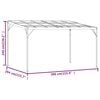 vidaXL Paviljon s streho antracit 4x3x2,5 m aluminij in jeklo