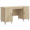 vidaXL Miza Sonoma hrast 142,5 x 50 x 75 cm Inženirski les