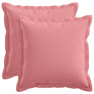 vidaXL Prevleka za blazino 2 pcs HOUTEN Roza 30 x 30 cm Lažni lanu