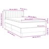 vidaXL Box Spring postelja z vzmetnico Pink 100x220 cm Velvet