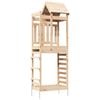 vidaXL Igralna stolpnica Rjava 52,5 x 85 x 238 cm Masivno borovo les