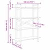 vidaXL Knjižna polica Umetni hrast 100 x 33,5 x 140 cm Konstruiran les